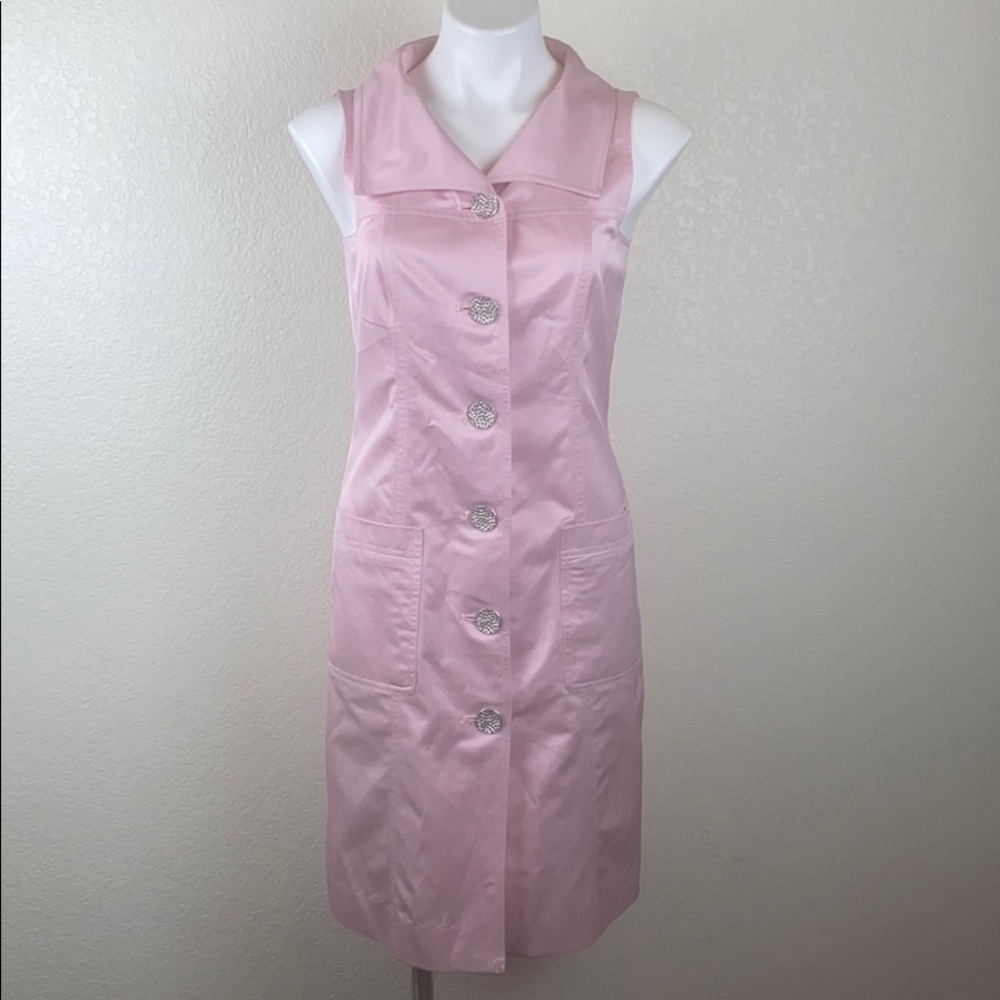 Juliana Collezione Dress Pink Size 2 Button Up
